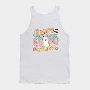 Halloween - Thick Thighs Spooky Vibes Tank Top